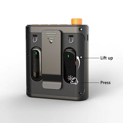 Portable Voice Amplifier With Lavalier Microphone  Mini Wireless Megaphone Speaker For Teachers Tou 3
