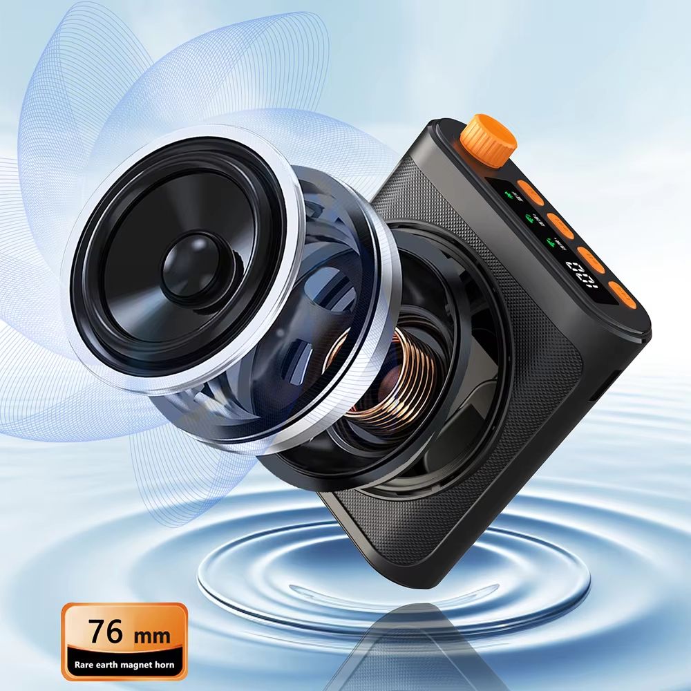 Portable Voice Amplifier With Lavalier Microphone  Mini Wireless Megaphone Speaker For Teachers Tou 4