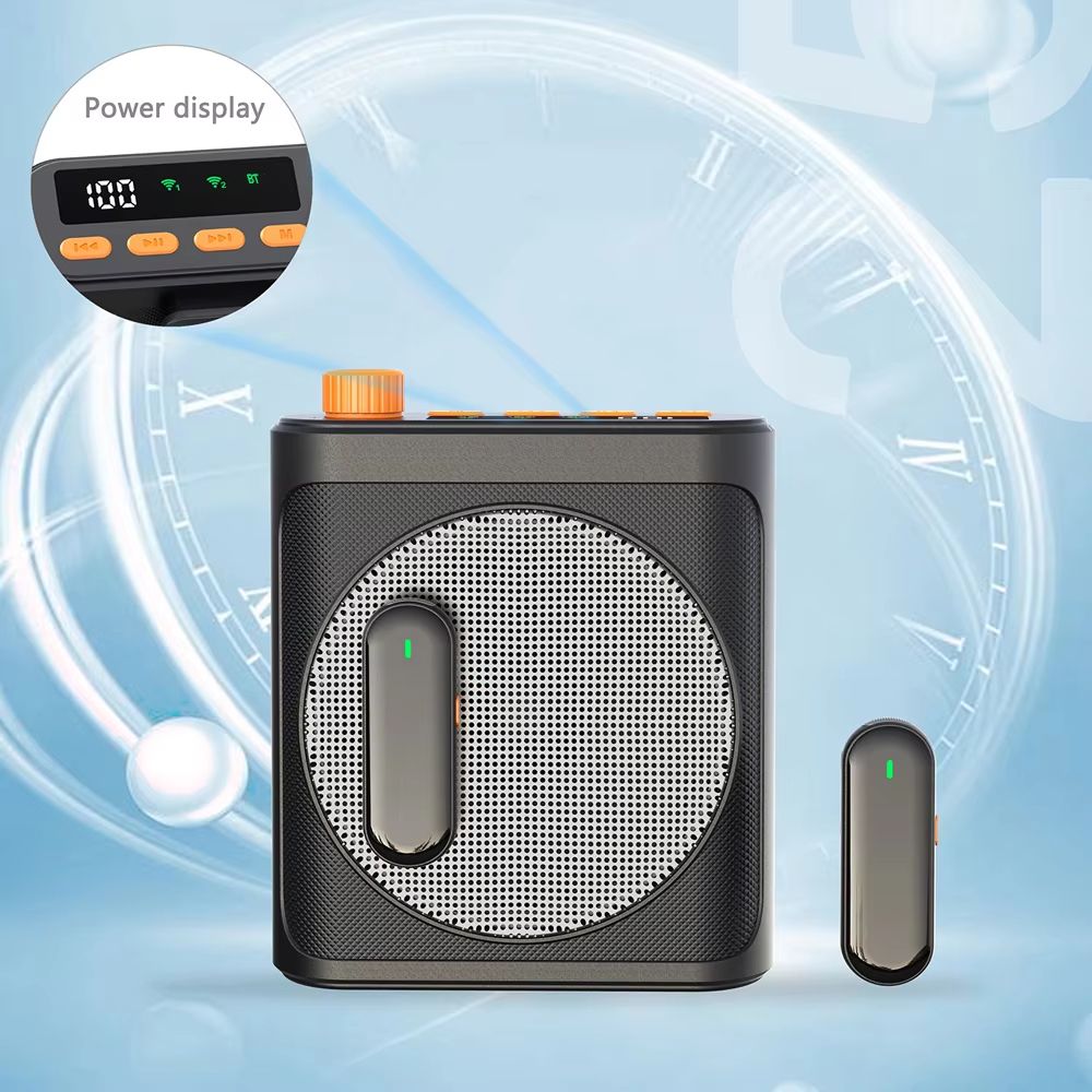 Portable Voice Amplifier With Lavalier Microphone  Mini Wireless Megaphone Speaker For Teachers Tou 5