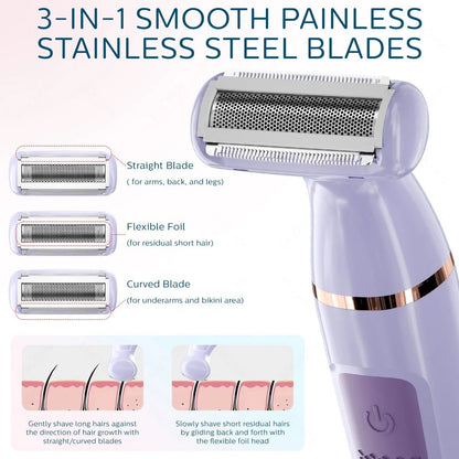 Electric Foil Shaver  Trimmer  Wet  Dry Use With Portable Design 3