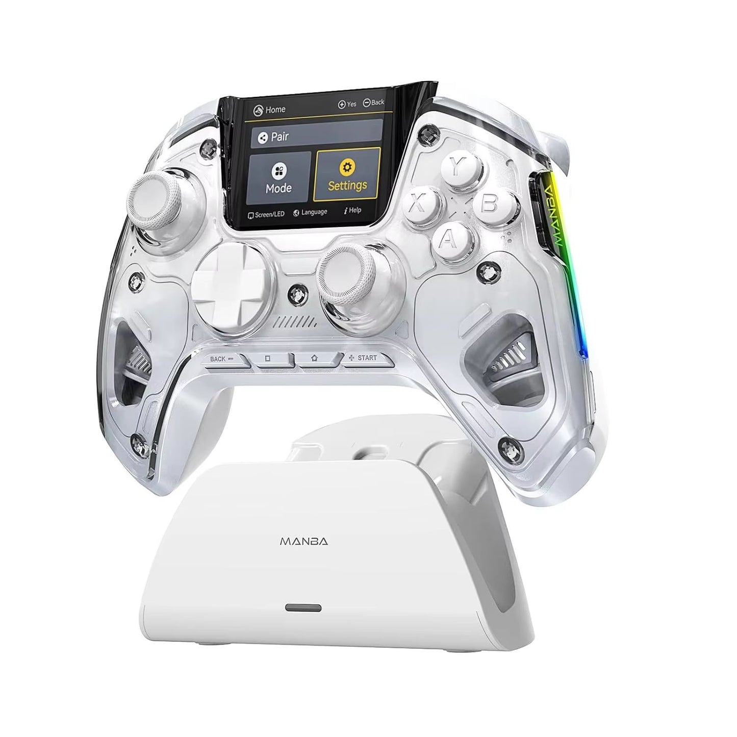 Mamba One V2 Wireless Gaming Controller  MultiPlatform Hall Effect Joystick With RGB Lights 1800mAh 6