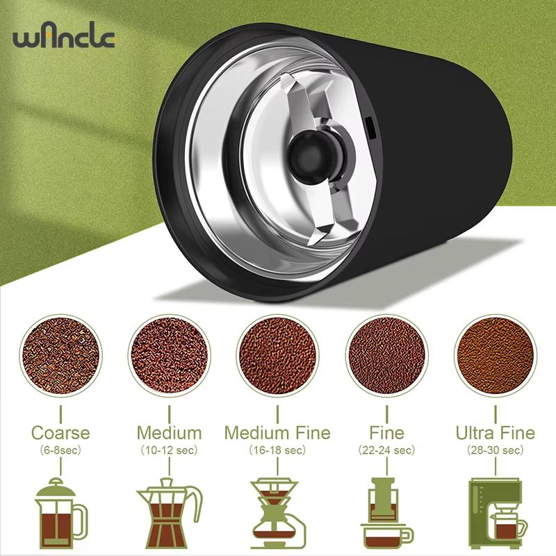200W HighPower Coffee Grinder  Multifunctional Electric Bean Grinder For Home Kitchen 120V220V 2