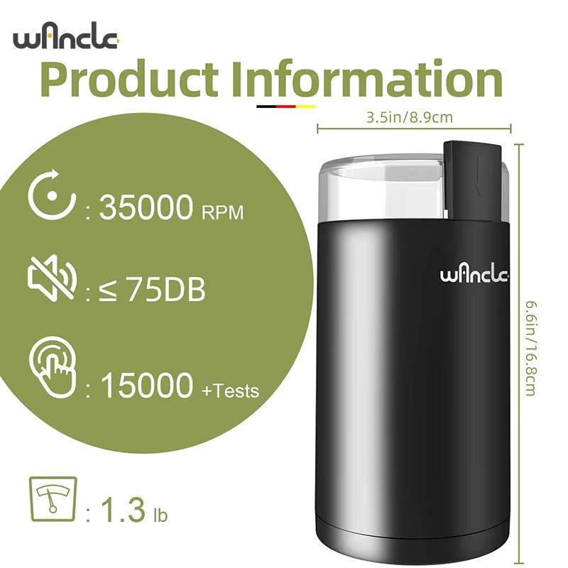 200W HighPower Coffee Grinder  Multifunctional Electric Bean Grinder For Home Kitchen 120V220V 4