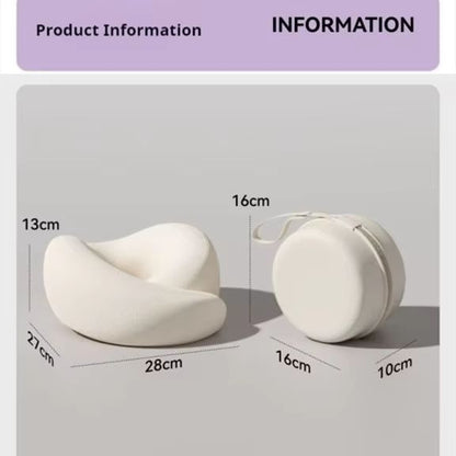 Memory Foam Neck Support Pillow  Soft Head Cushion With Ergonomic Support For Travel Camping  Daily 5