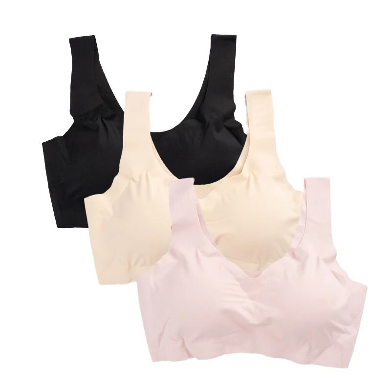 Seamless Ice Silk Bra Set With Padded Comfort 8