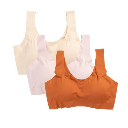 Seamless Ice Silk Bra Set With Padded Comfort 9
