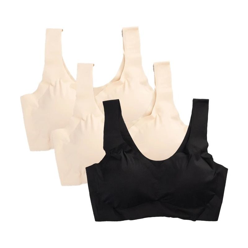Seamless Ice Silk Bra Set With Padded Comfort 10