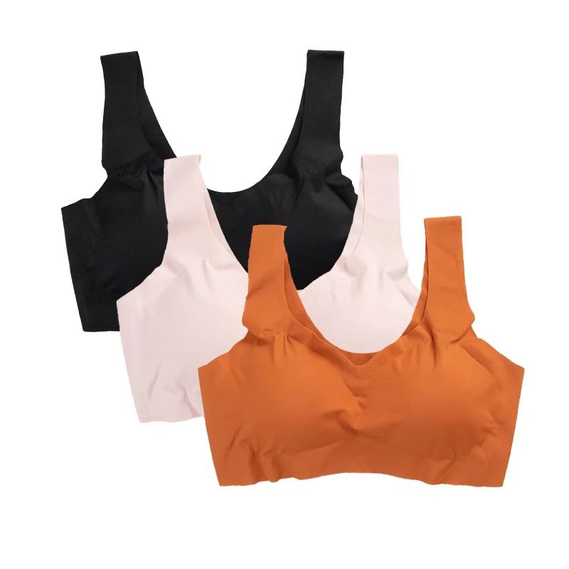 Seamless Ice Silk Bra Set With Padded Comfort 6