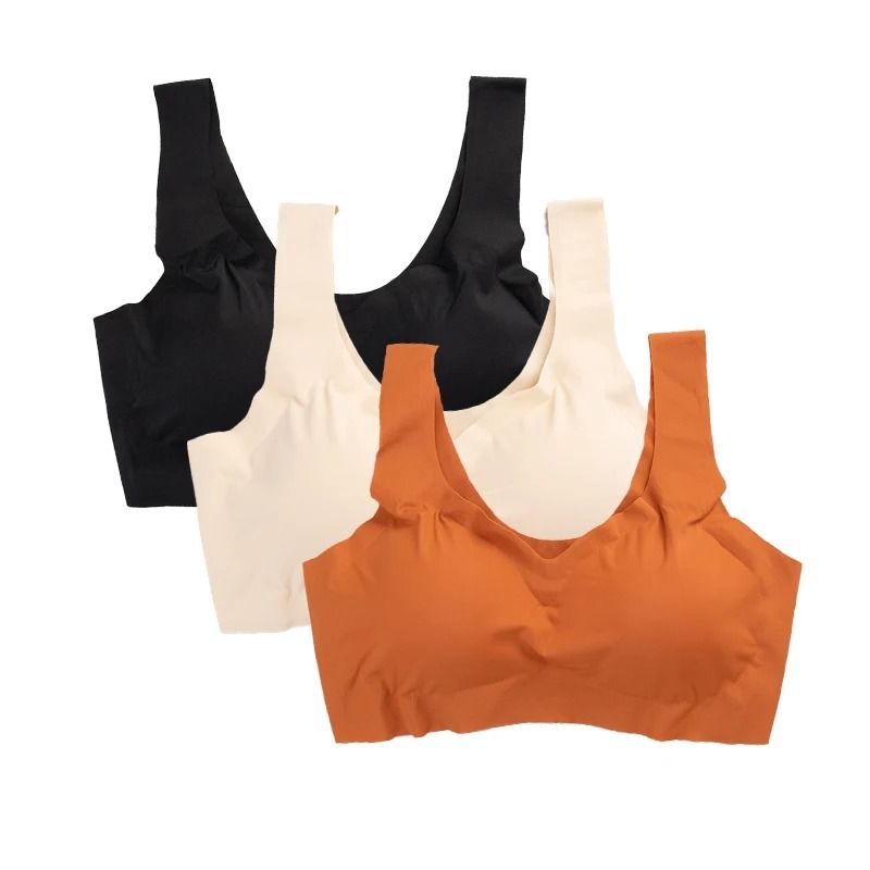 Seamless Ice Silk Bra Set With Padded Comfort 7