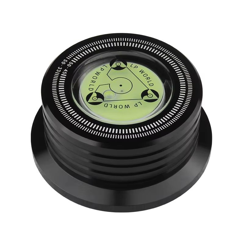 Universal Turntable Stabilizer Weight  Aluminum Alloy LP Record Clamp With Level For Vinyl Players 7
