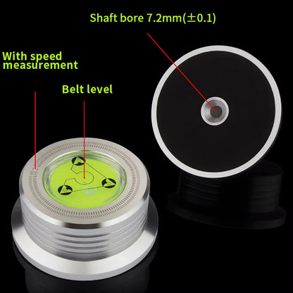 Universal Turntable Stabilizer Weight  Aluminum Alloy LP Record Clamp With Level For Vinyl Players 1