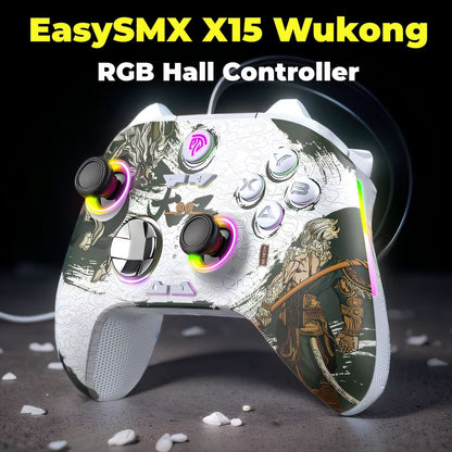 EasySMX X15 Wireless Gaming Controller – Bluetooth Gamepad with RGB, Hall Effect Joysticks & Multi-Platform Compatibilit