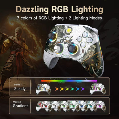 EasySMX X15 Wireless Gaming Controller  Bluetooth Gamepad With RGB Hall Effect Joysticks  MultiPlat 1