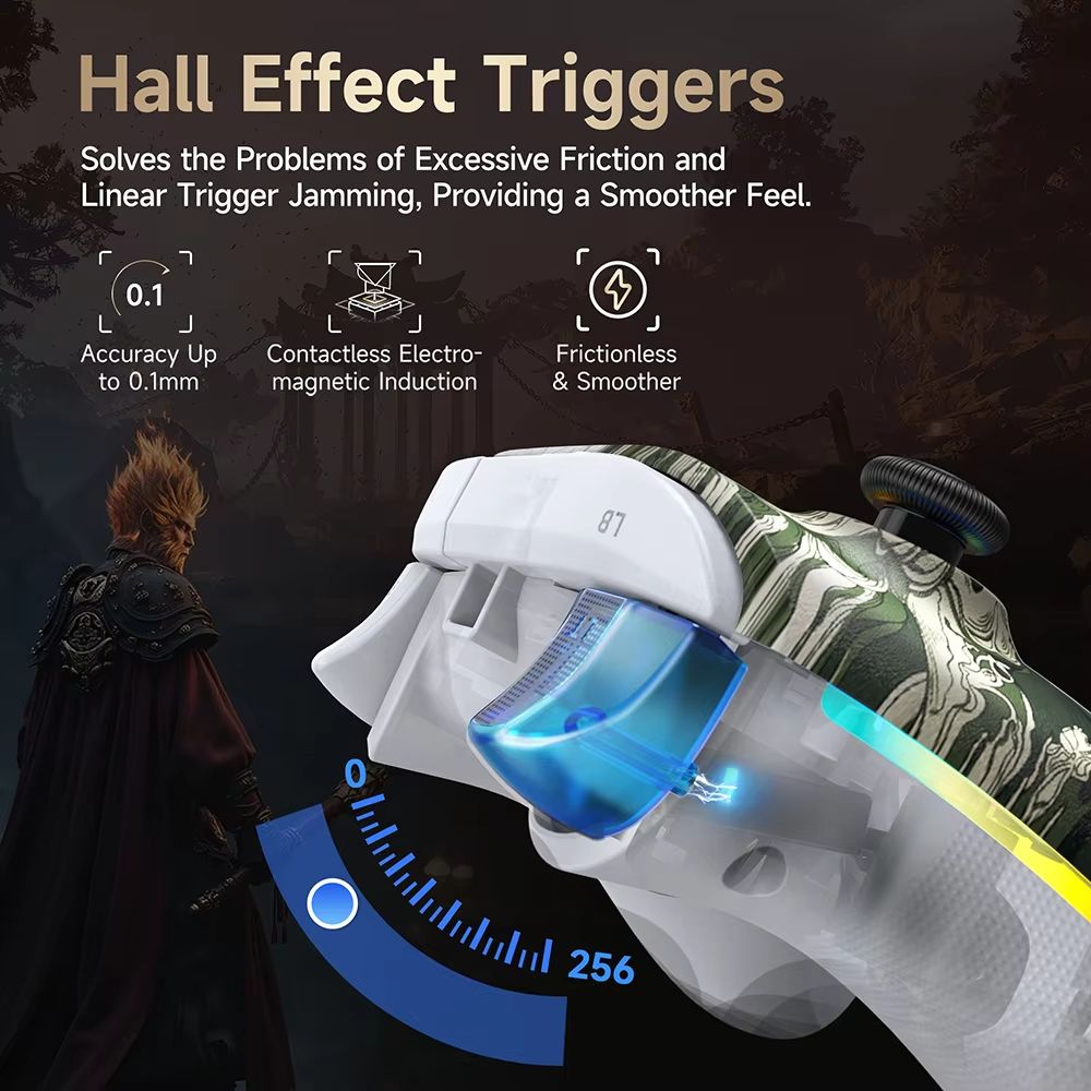 EasySMX X15 Wireless Gaming Controller  Bluetooth Gamepad With RGB Hall Effect Joysticks  MultiPlat 3