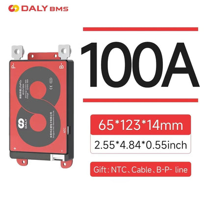 DALY BMS 15A100A With Balance  Battery Management System For Liion  LiFePO4 Packs 3S16S With NTC Pr 10