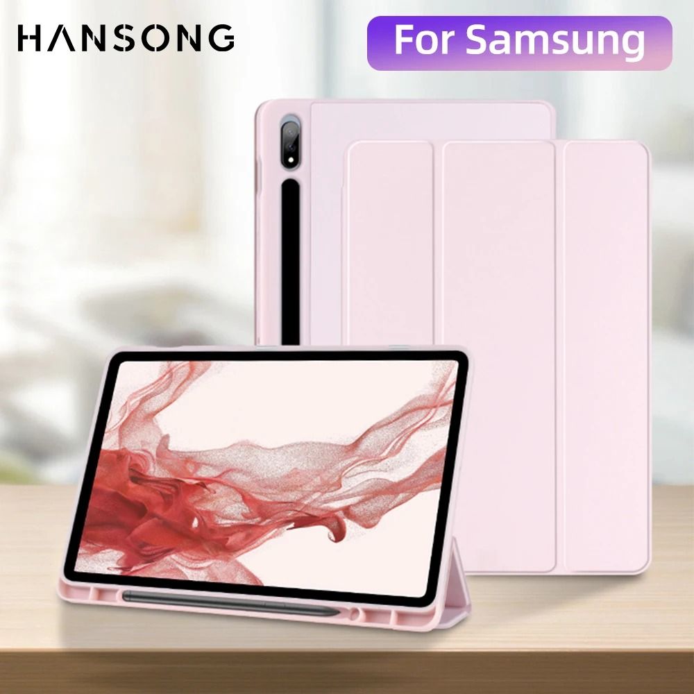 Tablet Case with Pen Slot for Samsung Galaxy Tab S8 Ultra 14.6 S8 Plus S7 Plus S7 FE 12.4 S7 S8 11 S6 Lite 10.4