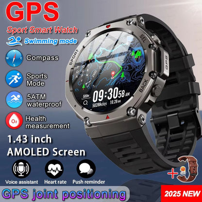 TRex 3 Ultra GPS Smartwatch  5ATM Waterproof Military Sports Watch With DualBand GNSS  Compass 2025 8