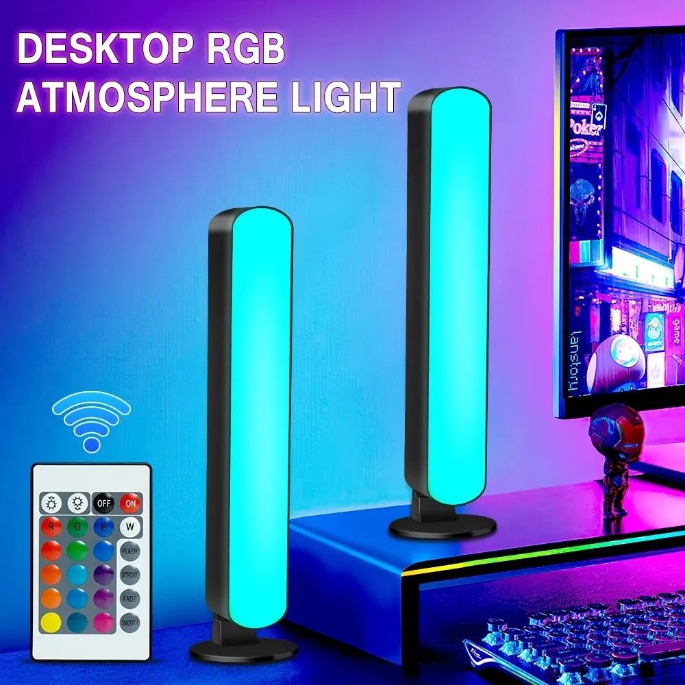 Smart LED Symphony Sound Control Pickup Light RGB Music Rhythm Ambient Lamp With App Control 1
