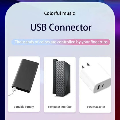Smart LED Symphony Sound Control Pickup Light RGB Music Rhythm Ambient Lamp With App Control 5