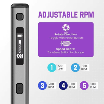ARROWMAX Mini Electric Drill  Rechargeable Cordless Rotary Tool For Crafts Wood Plastic  DIY Projec 2