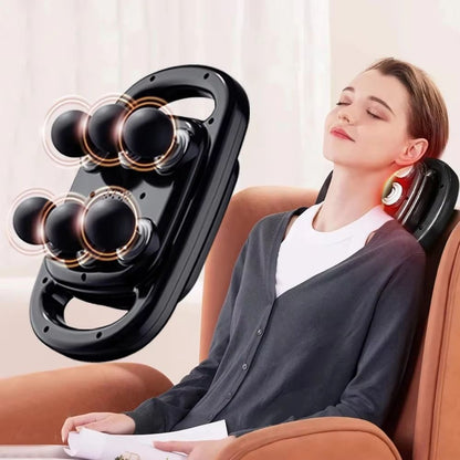 Deep Tissue Percussion Massage Gun 6 Head Full Body Muscle Relief Neck Cervical Spine Pain Relief 1