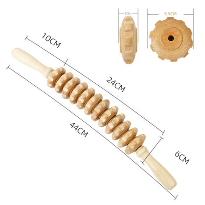 MultiFunctional Wooden Massage Roller Natural Curved Body Roller For Thigh  Waist Cellulite Reducti