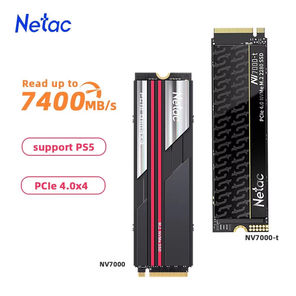Netac NVMe M2 2280 PCIe 40 SSD  UltraFast 7400MBs Internal Solid State Drive For PS5 Laptops  PCs 5 1