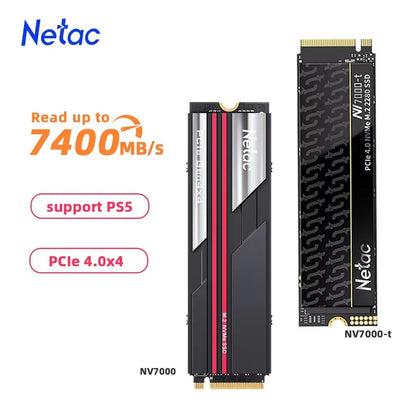 Netac NVMe M2 2280 PCIe 40 SSD  UltraFast 7400MBs Internal Solid State Drive For PS5 Laptops  PCs 5 1