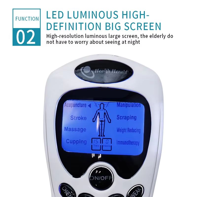 Electronic Pulse Muscle Stimulator Tens Machine Physiotherapy Pain Relief For Neck Back Shoulder Ha 4