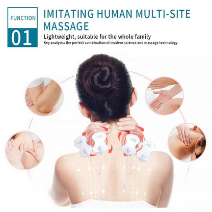 Electronic Pulse Muscle Stimulator Tens Machine Physiotherapy Pain Relief For Neck Back Shoulder Ha 3