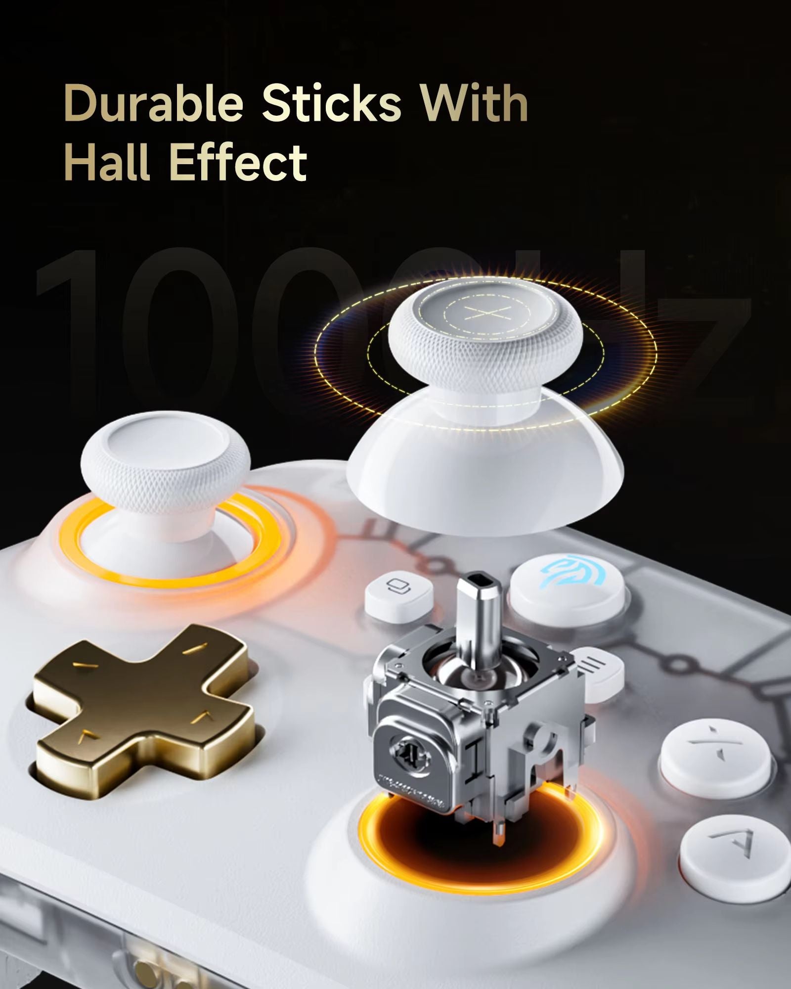 EasySMX D05 Wireless Game Controller With RGB Charging Dock And Hall Effect Joysticks  For Nintendo 3
