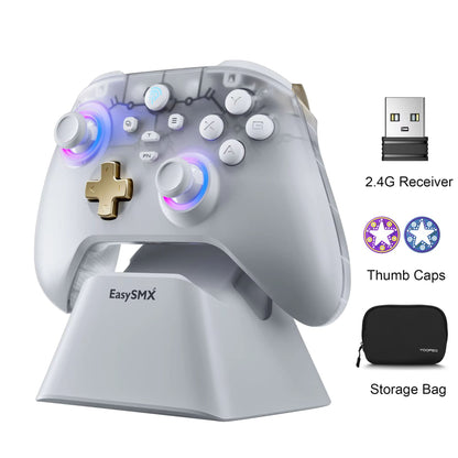EasySMX D05 Wireless Game Controller With RGB Charging Dock And Hall Effect Joysticks  For Nintendo 7