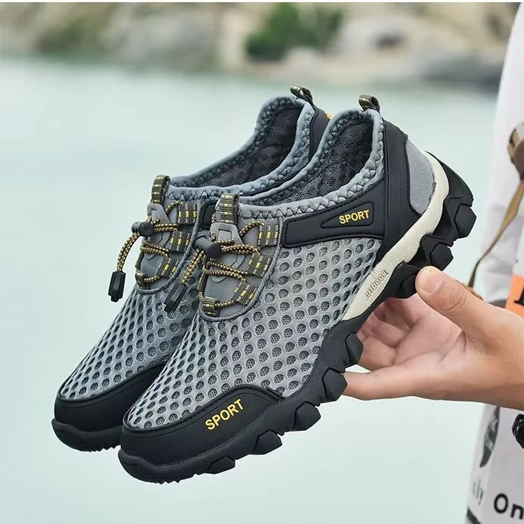 Mens Breathable Mesh Hiking Sneakers  Lightweight NonSlip Summer Casual Shoes For Walking Tennis  O 1