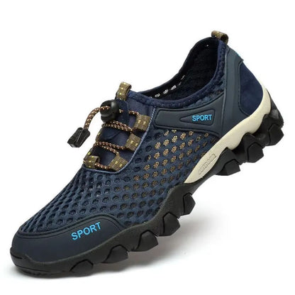 Mens Breathable Mesh Hiking Sneakers  Lightweight NonSlip Summer Casual Shoes For Walking Tennis  O 10