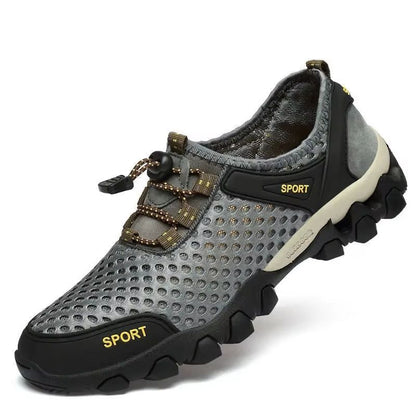 Mens Breathable Mesh Hiking Sneakers  Lightweight NonSlip Summer Casual Shoes For Walking Tennis  O 6