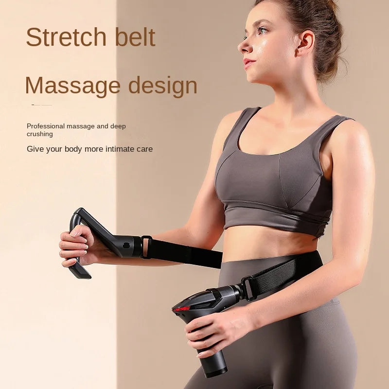 Remission Deep Tissue Percussion Body Electric Massage Gun, Multifunctional Muscle Relaxation Hot Selling Long-Handle
