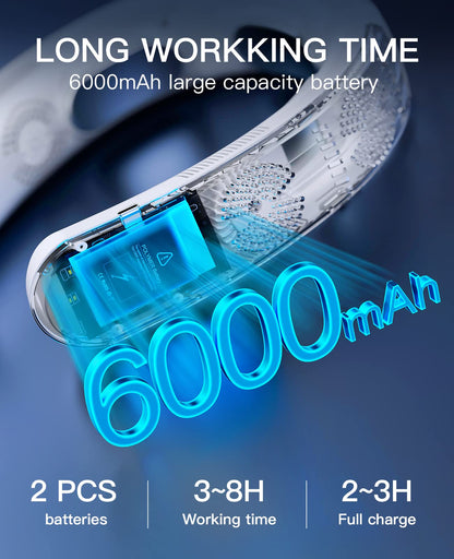 Wearable Air Conditioner, USB Rechargeable Portable Refrigeration, Hanging Neck Fan, Mute Outdoor Summer Coole