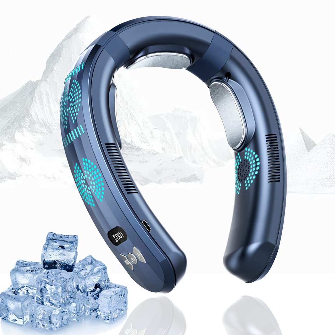 Wearable Air Conditioner, USB Rechargeable Portable Refrigeration, Hanging Neck Fan, Mute Outdoor Summer Coole