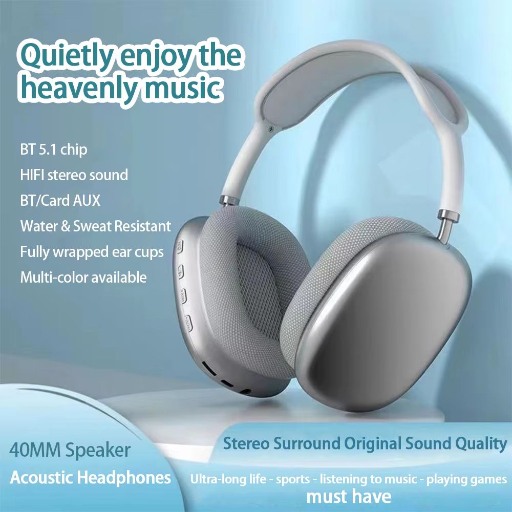 P9 Wireless Bluetooth Headset  Noise Cancelling Earbuds With Mic For Gaming Sports And Everyday Use 1