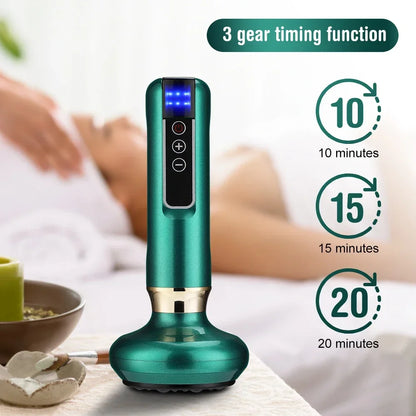 Infrared Heat Slimming Massage, Tricolor Electric Massager, GuaSha Anti Cellulite Vacuum Cup