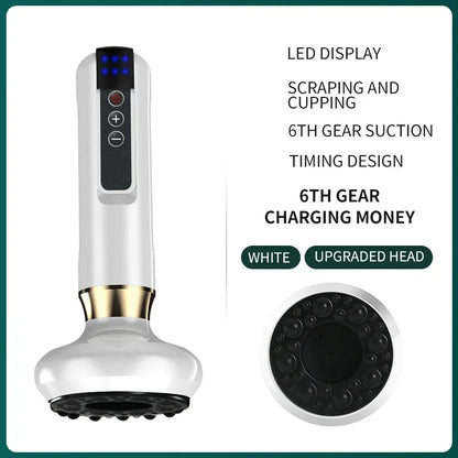Infrared Heat Slimming Massage, Tricolor Electric Massager, GuaSha Anti Cellulite Vacuum Cup