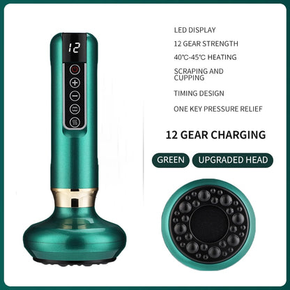 Infrared Heat Slimming Massage, Tricolor Electric Massager, GuaSha Anti Cellulite Vacuum Cup
