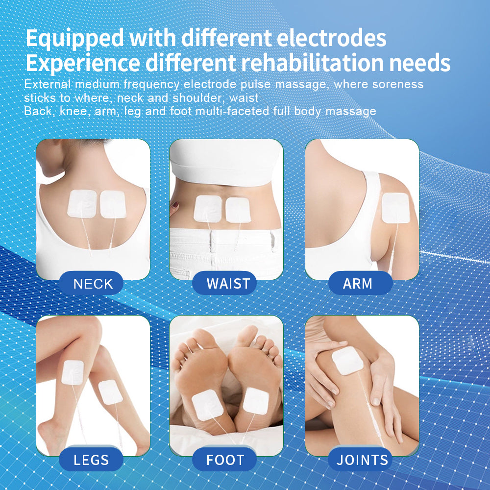 Electronic Pulse Massager Myostimulation Apparatus, 12 Modes Low Frequency Therapy Device, TENS EMS Muscle Stimulator