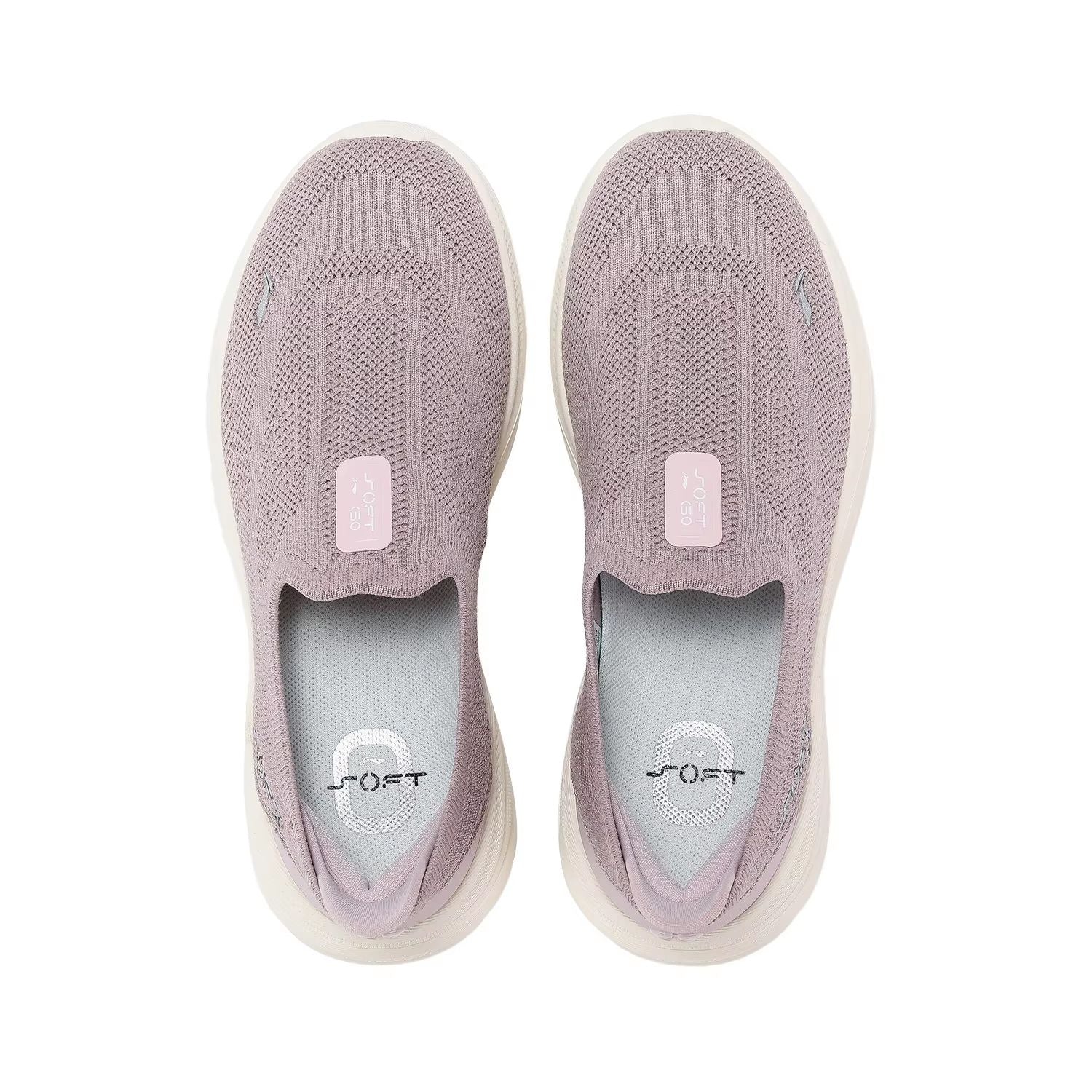LiNing Women Soft Go 2 Knit SlipOn Walking Shoes  Breathable Cushion Sneakers For Everyday Comfort  5