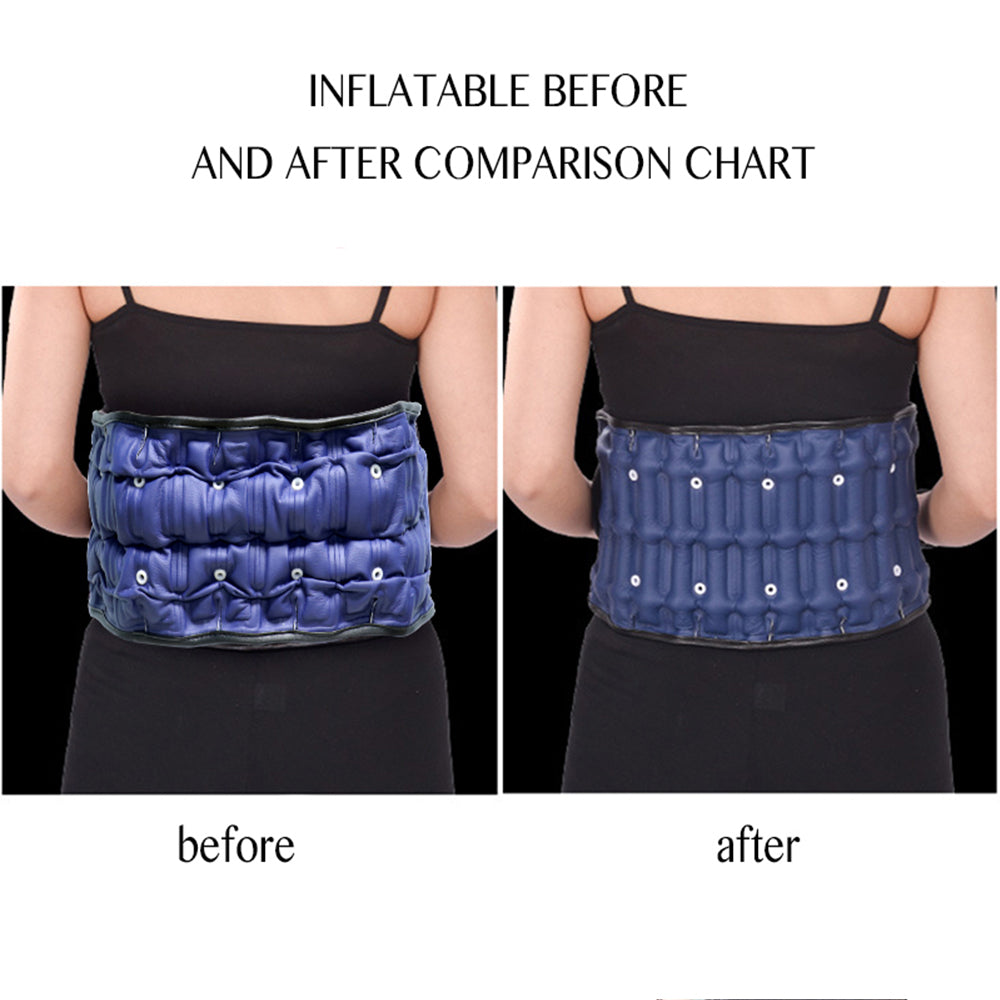 Inflatable Waist Belt Back Support Health Care, Lumbar Traction Device Waist Protector, Backache Spine Traction Brace