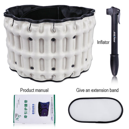 Inflatable Waist Belt Back Support Health Care, Lumbar Traction Device Waist Protector, Backache Spine Traction Brace