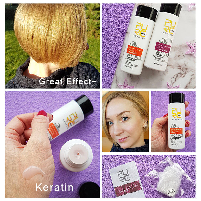 Keratin Treatment Shampoo Conditioner Hair Straightening Products Smoothing Repairing Hair Mask Hai 4