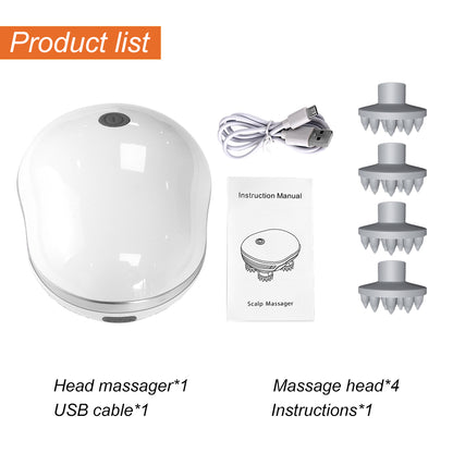 Deep Tissue Electric Scalp Head Massager, Vibrating Shoulder Neck Arm Leg Relax, Kneading Cat Pet Massage