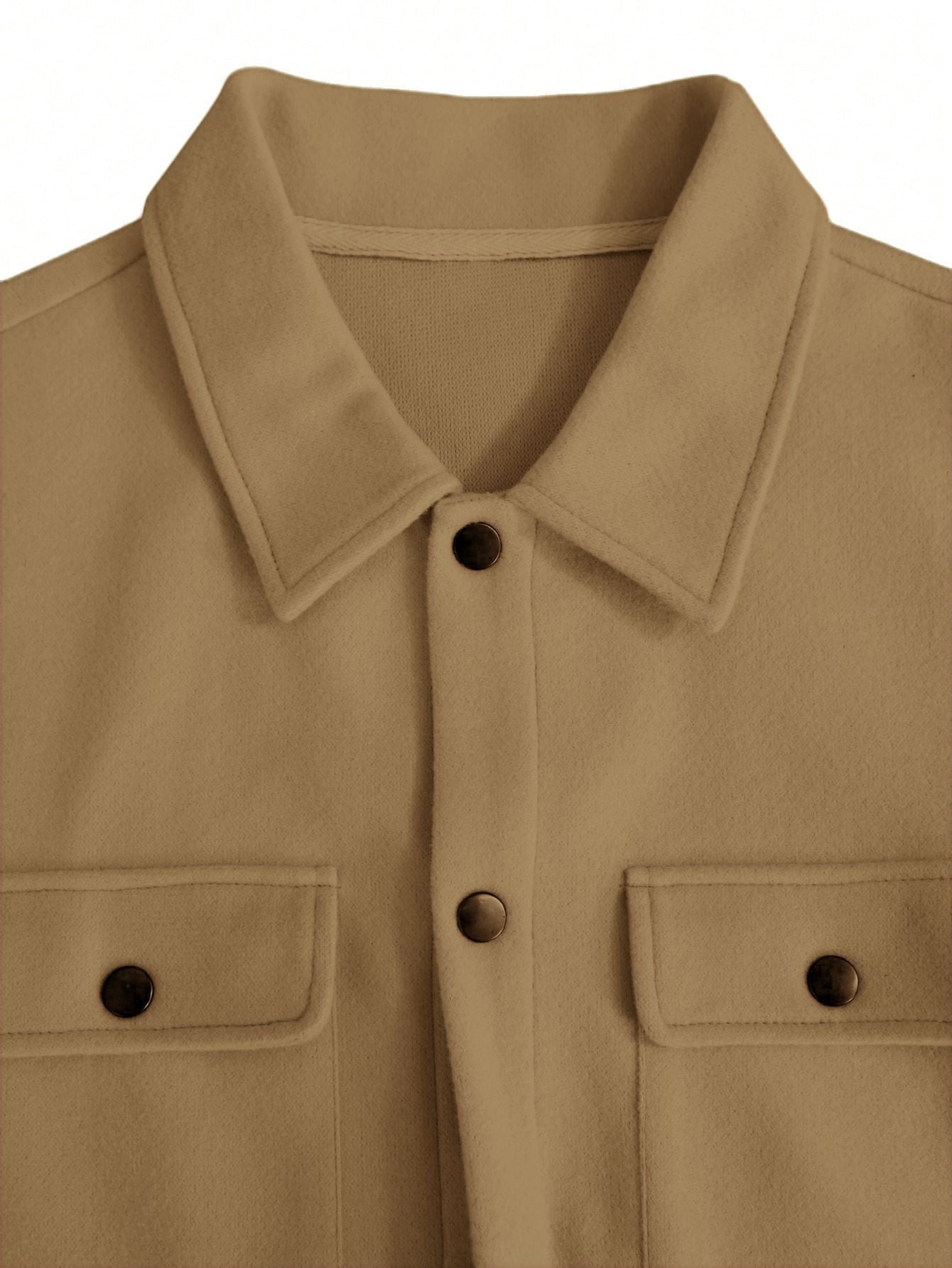 Men's Turtleneck Woolen Jacket, 2025 Autumn Winter New Style, Classic Version Pure Color, Casual Sports Business Jacket
