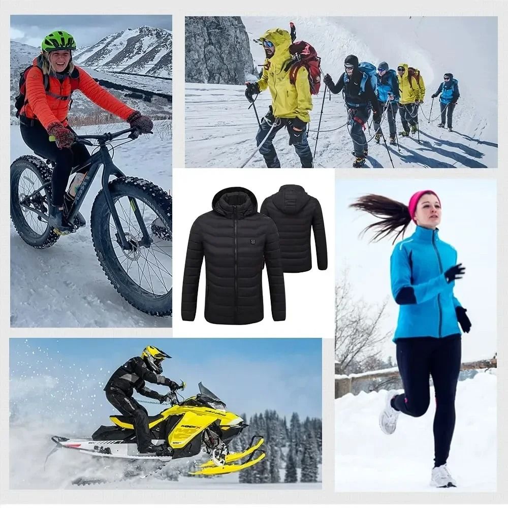 USB Heated Jacket For Men And Women With Multiple Heating Zones 4